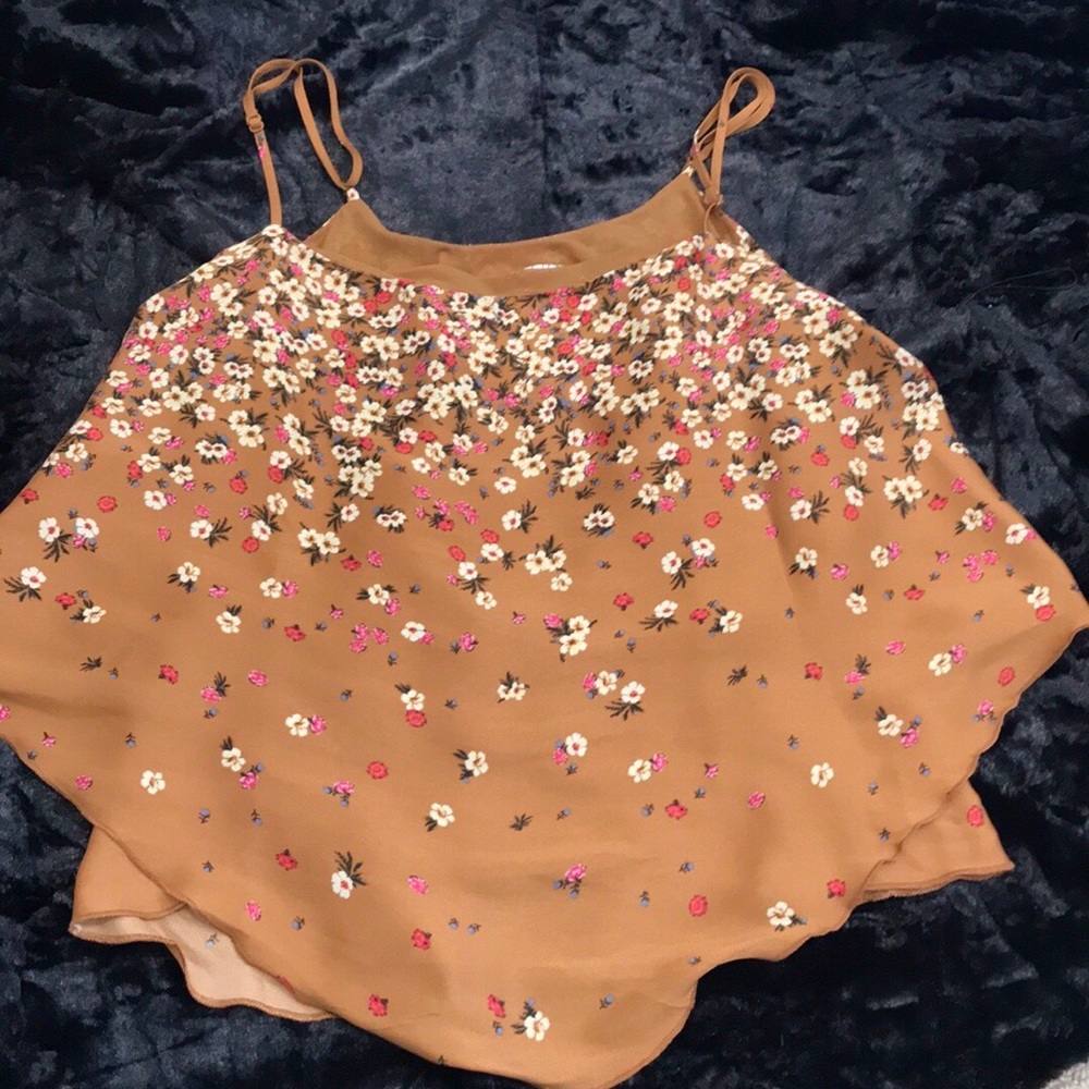 Free People Let Me Love Brown Cami. XS - Picture 5 of 7